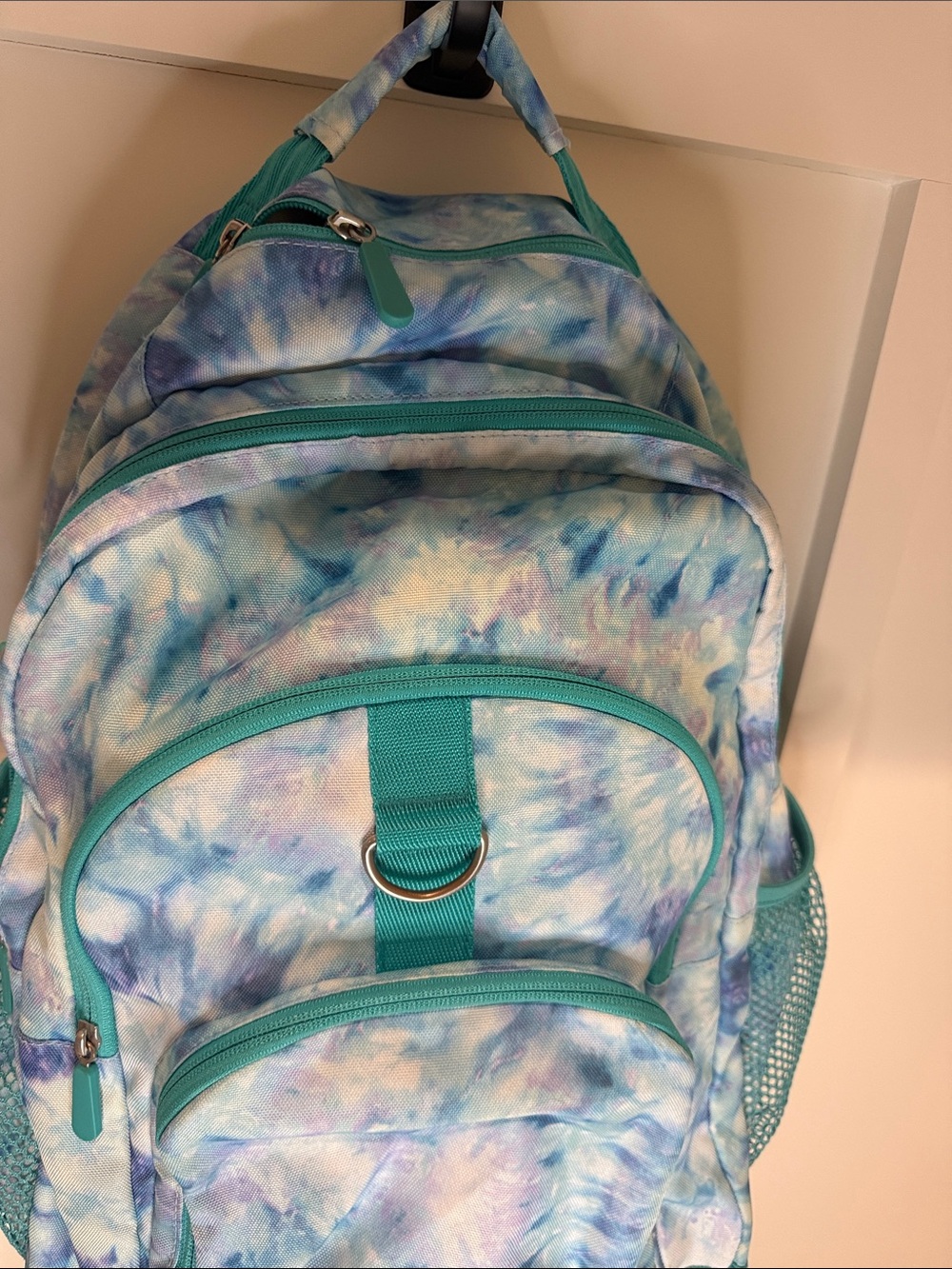 Pottery Barn Teen Tie-Dye Backpack in Aqua and Purple - Picture 2 of 5